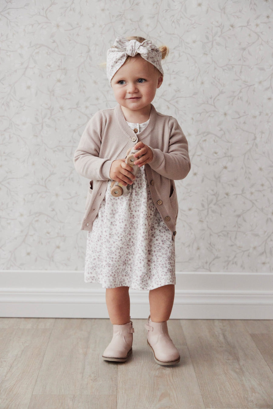 Organic Cotton Bridget Dress - Posy Floral Childrens Dress from Jamie Kay Australia