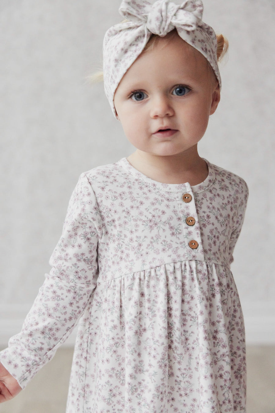 Organic Cotton Bridget Dress - Posy Floral Childrens Dress from Jamie Kay Australia