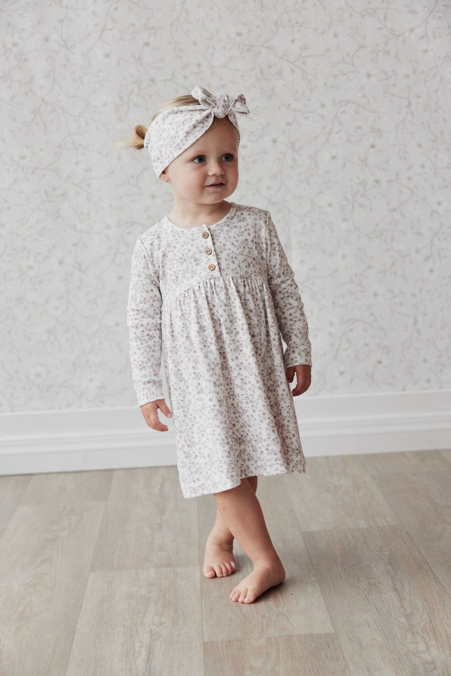 Organic Cotton Bridget Dress - Posy Floral Childrens Dress from Jamie Kay Australia