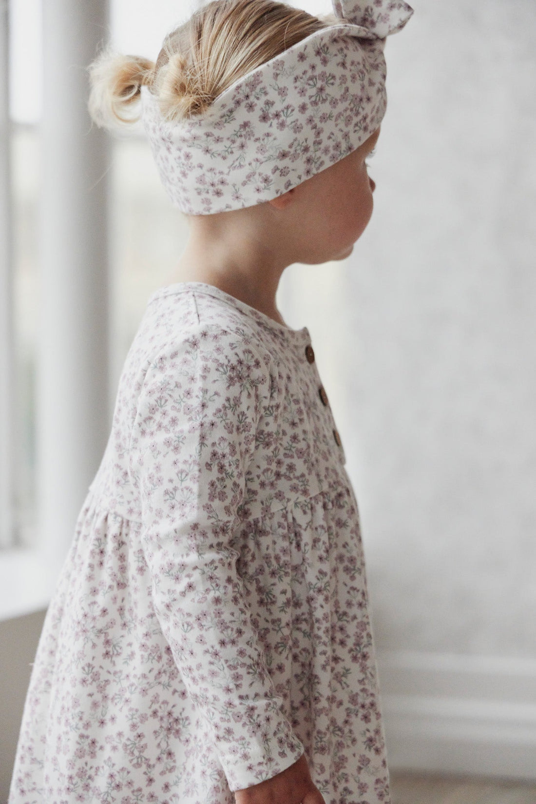 Organic Cotton Bridget Dress - Posy Floral Childrens Dress from Jamie Kay Australia