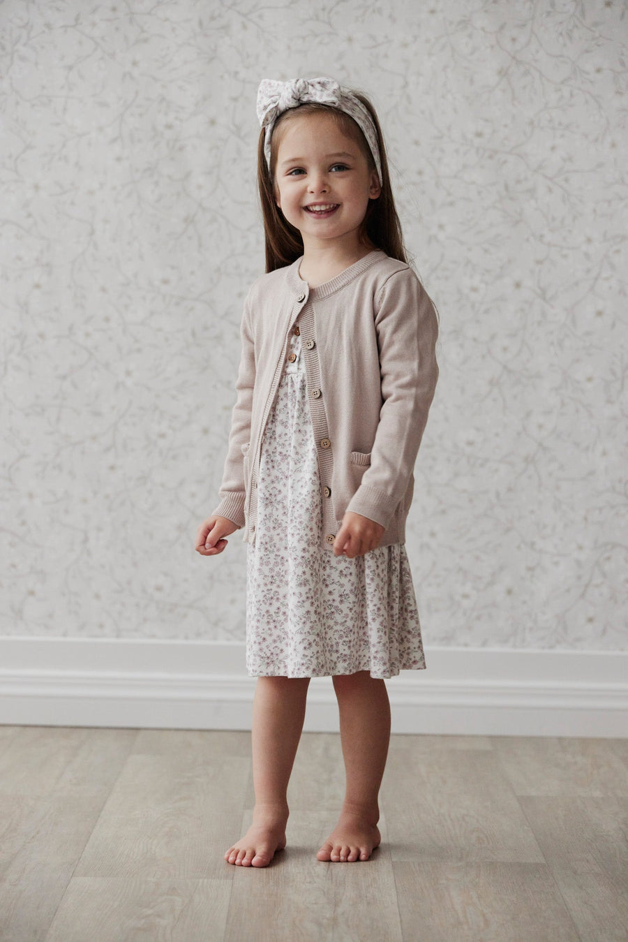 Organic Cotton Bridget Dress - Posy Floral Childrens Dress from Jamie Kay Australia