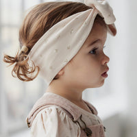 Organic Cotton Headband - Elenore Pink Tint Childrens Headband from Jamie Kay Australia