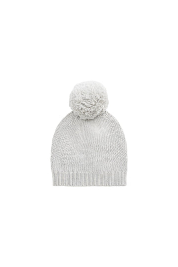 Ethan Hat - Light Grey Marle Childrens Beanie from Jamie Kay Australia