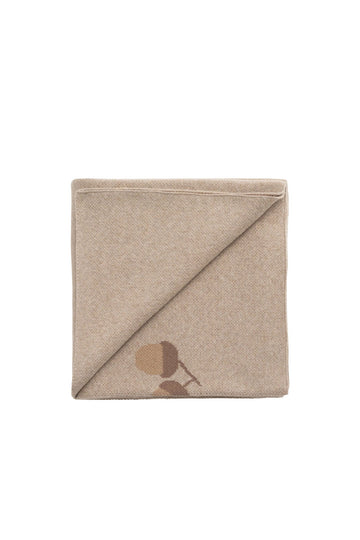 Forest Acorns Blanket - Cashew Marle Childrens Blanket from Jamie Kay Australia