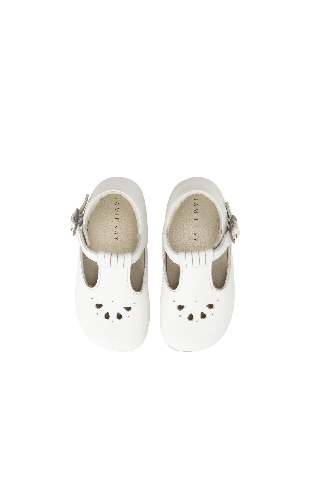 Lulu Shoe - Soft Action White Childrens Footwear from Jamie Kay Australia