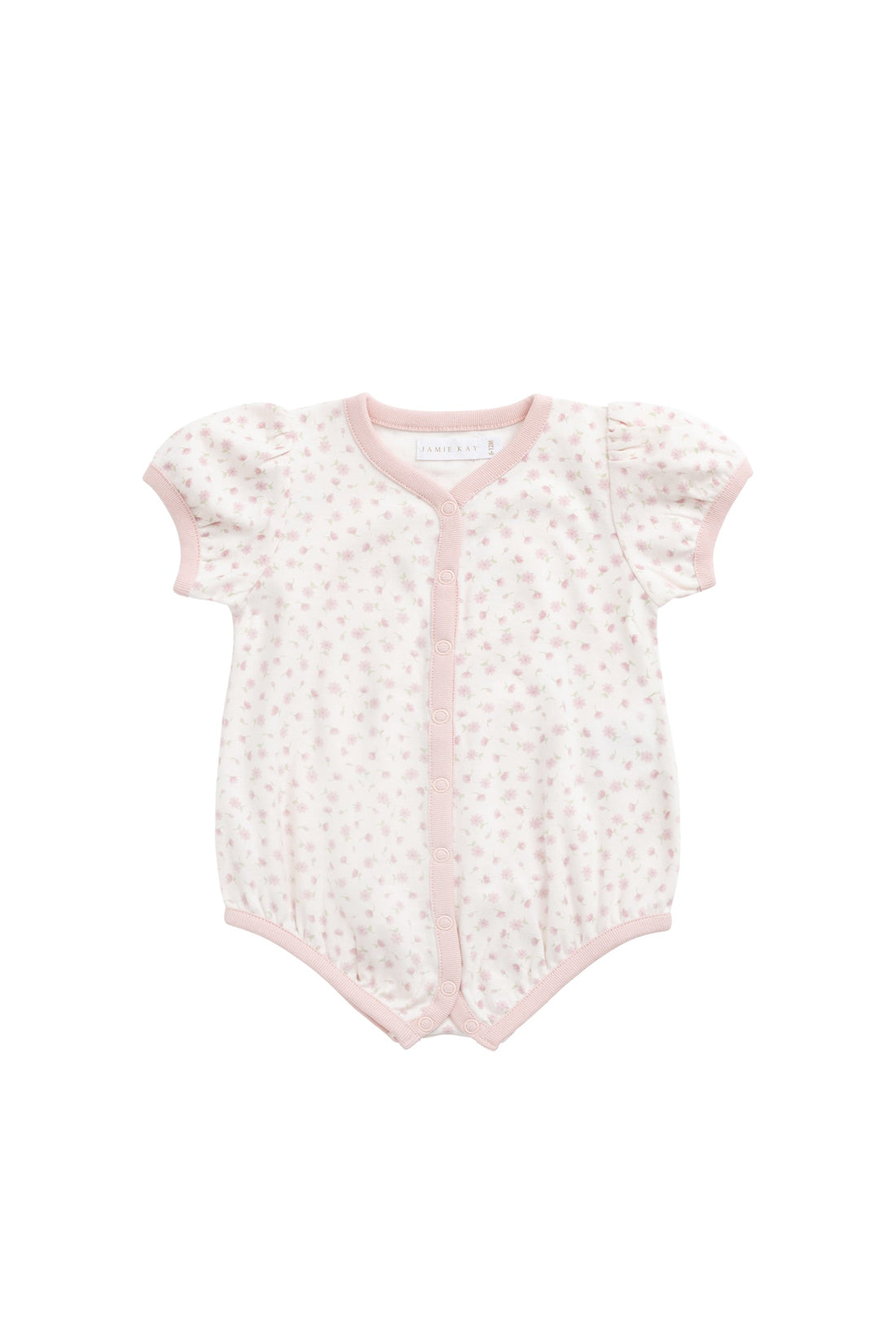 Organic Cotton Antoinette Playsuit - Victoria Blush Childrens Playsuit from Jamie Kay Australia
