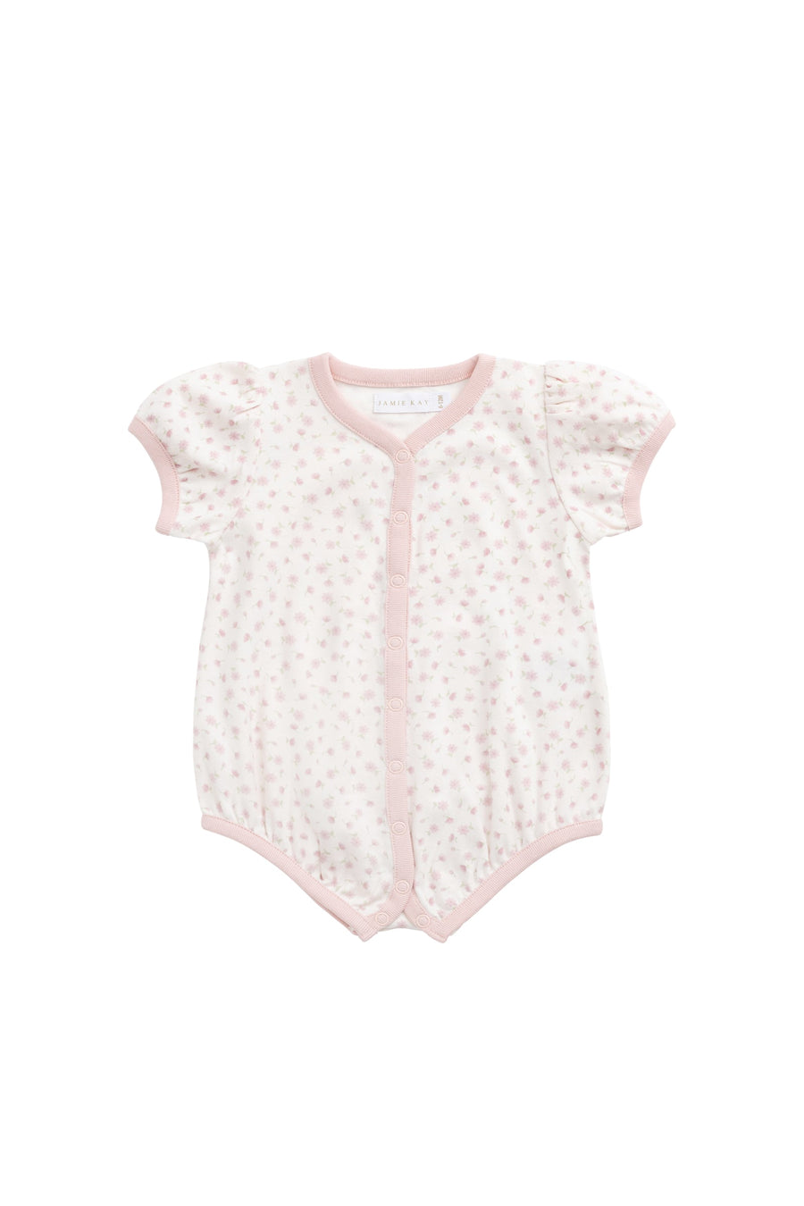Organic Cotton Antoinette Playsuit - Victoria Blush Childrens Playsuit from Jamie Kay Australia