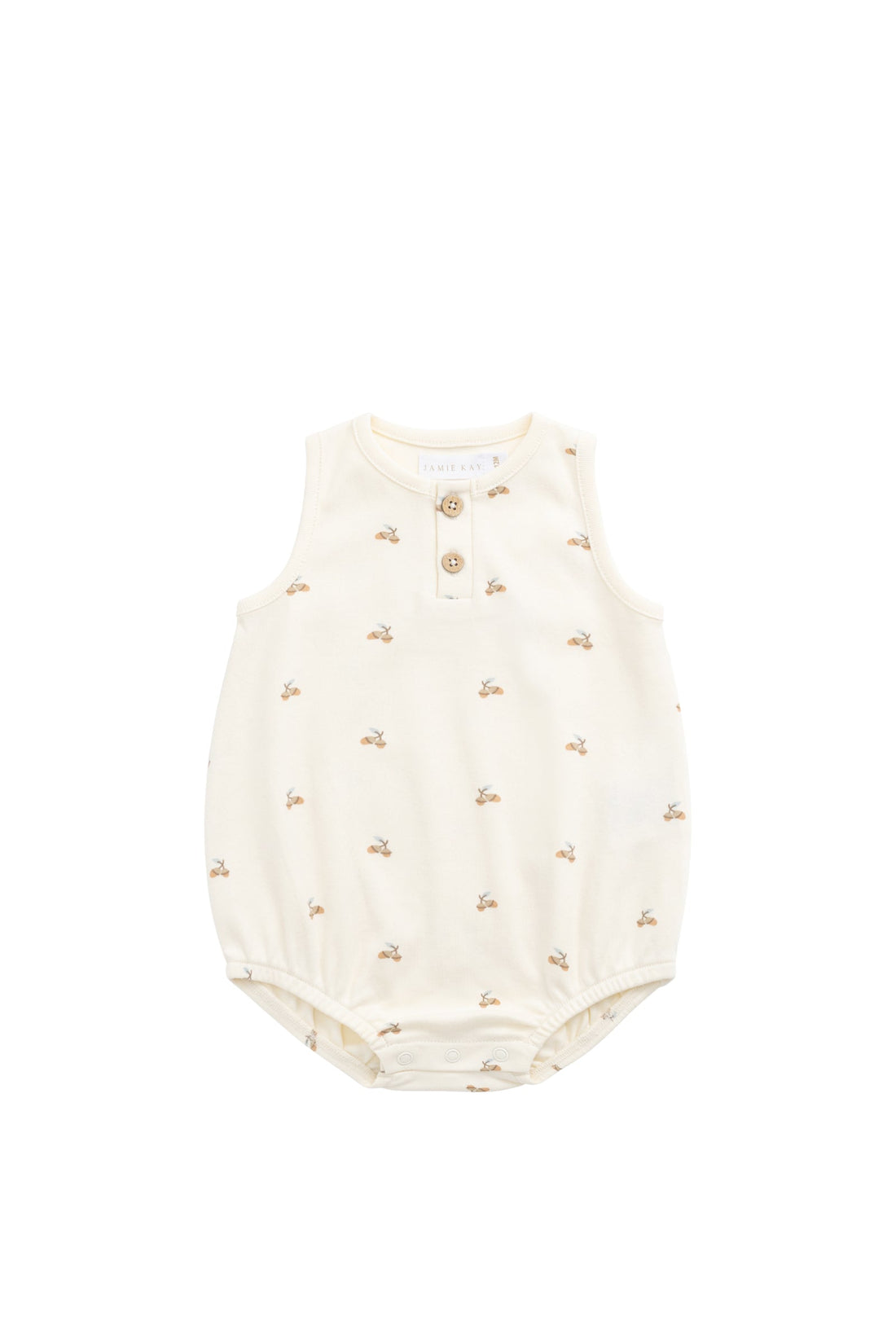 Organic Cotton Archie Playsuit - Forest Night Acorns Childrens Playsuit from Jamie Kay Australia