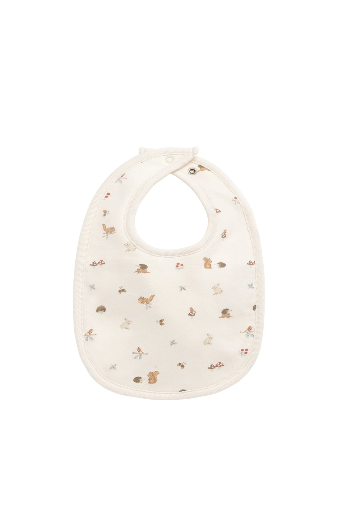 Organic Cotton Bib - Forest Gathering Childrens Bib from Jamie Kay Australia