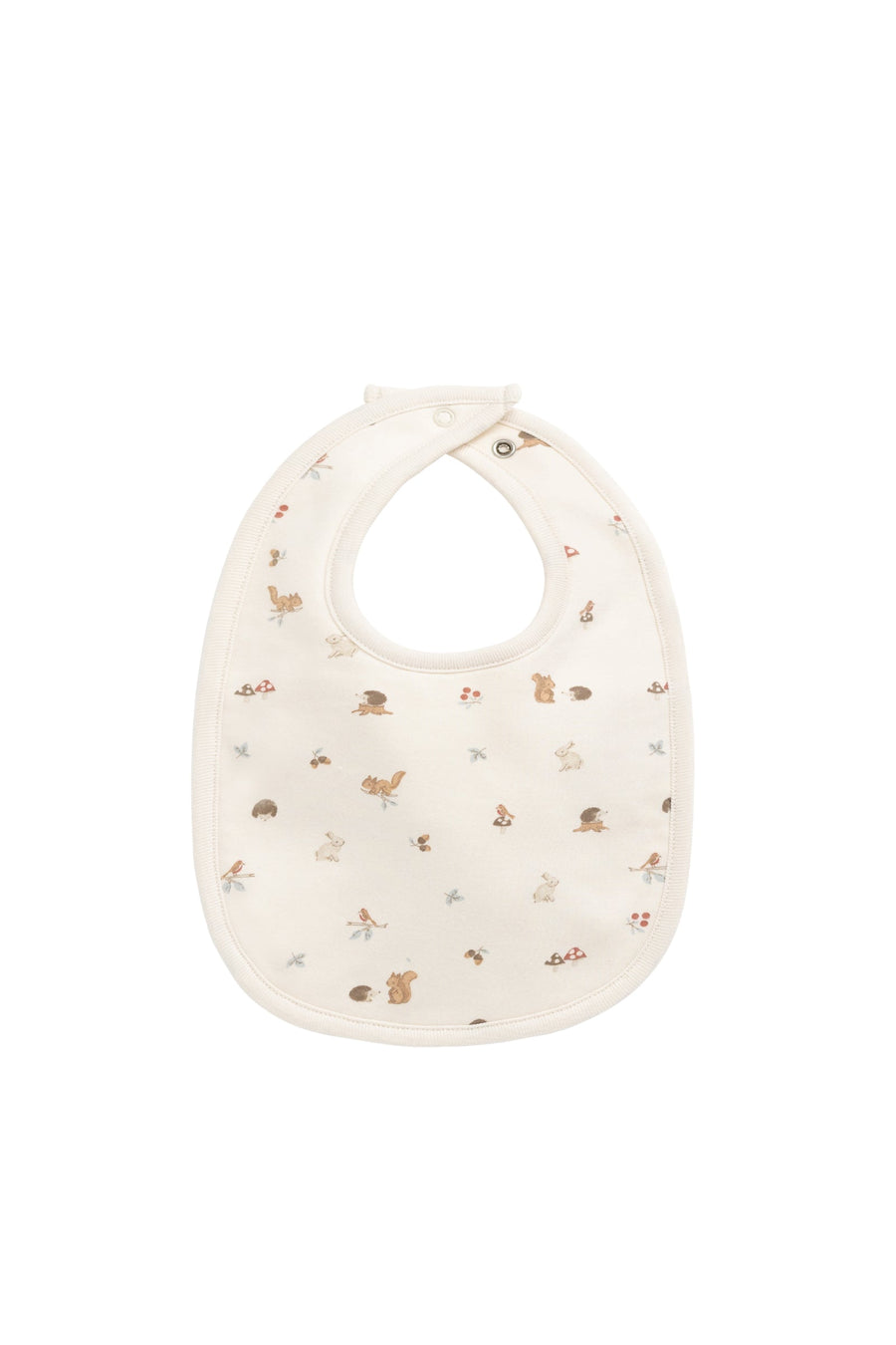 Organic Cotton Bib - Forest Gathering Childrens Bib from Jamie Kay Australia