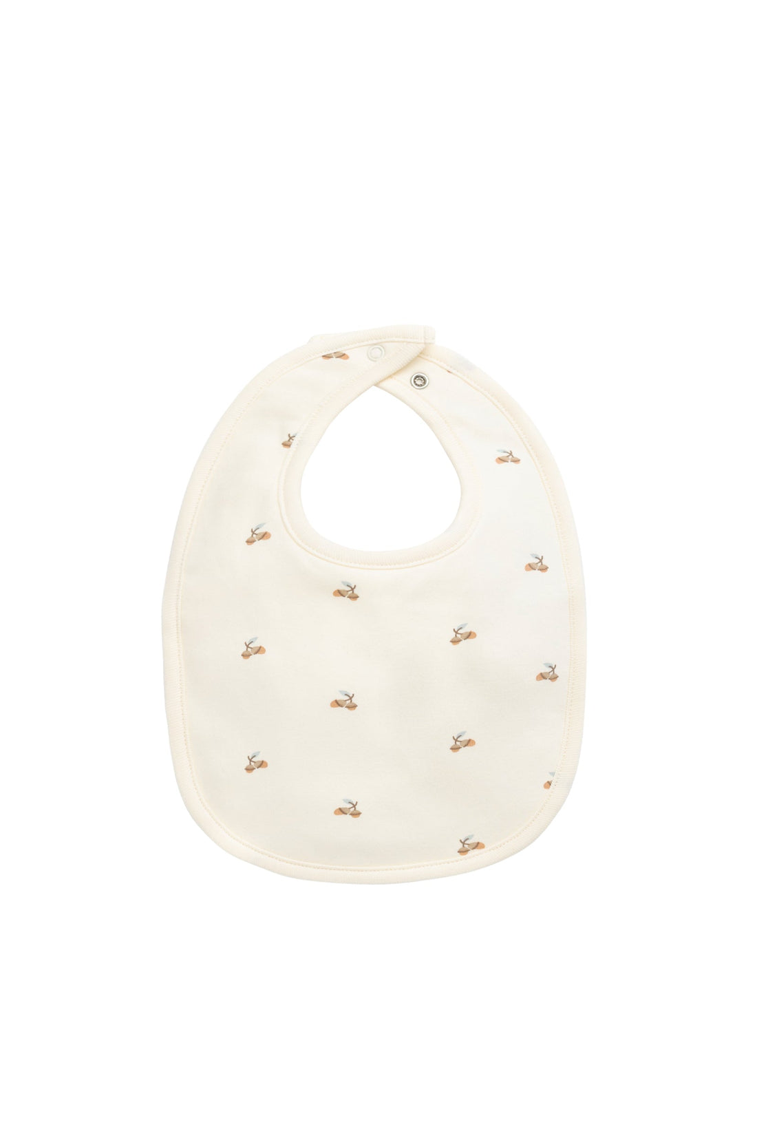 Organic Cotton Bib - Forest Night Acorns Childrens Bib from Jamie Kay Australia