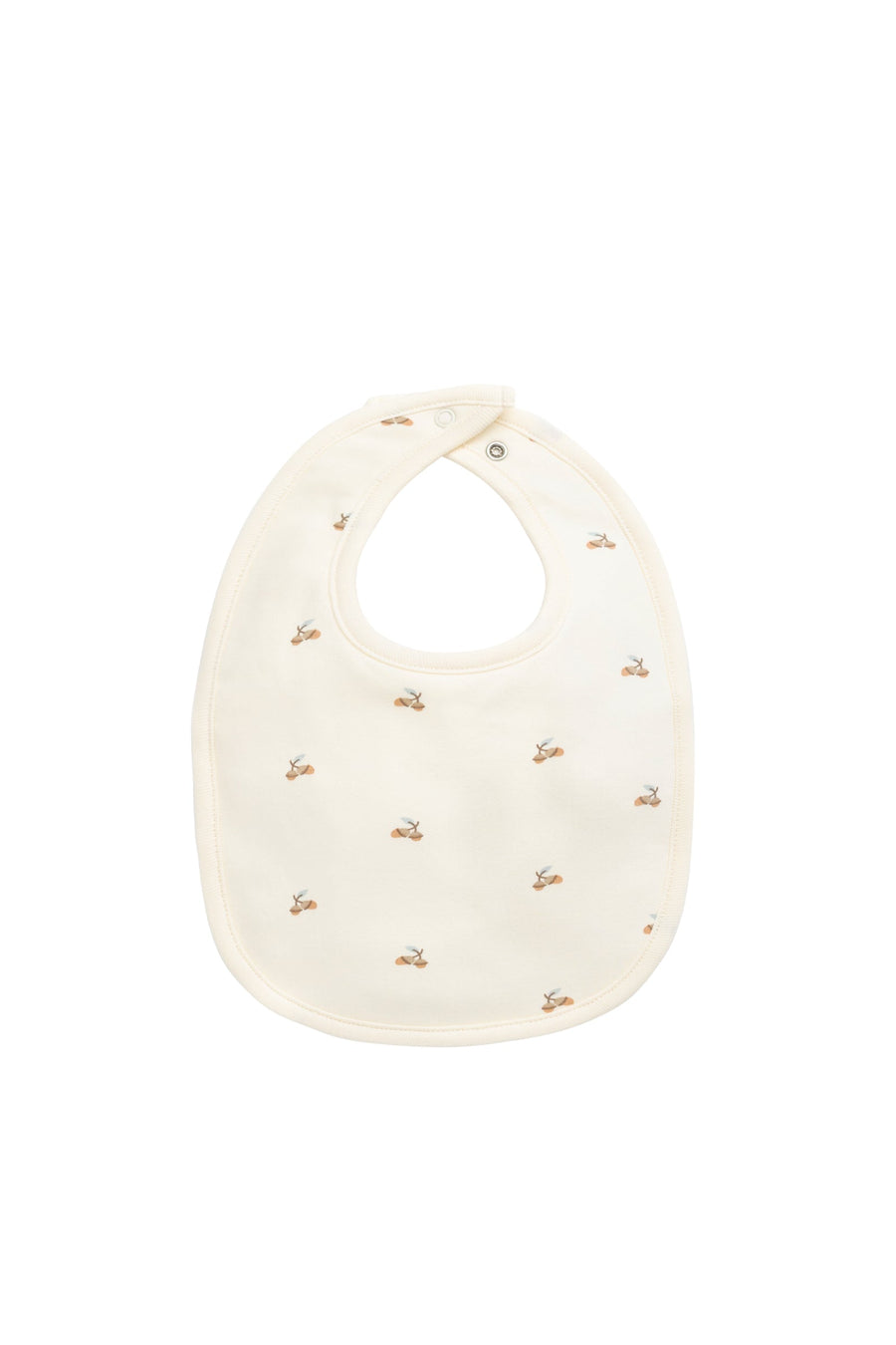 Organic Cotton Bib - Forest Night Acorns Childrens Bib from Jamie Kay Australia