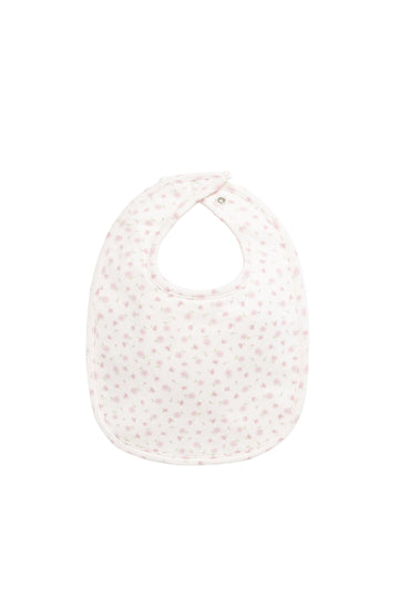 Organic Cotton Bib - Victoria Blush Childrens Bib from Jamie Kay Australia