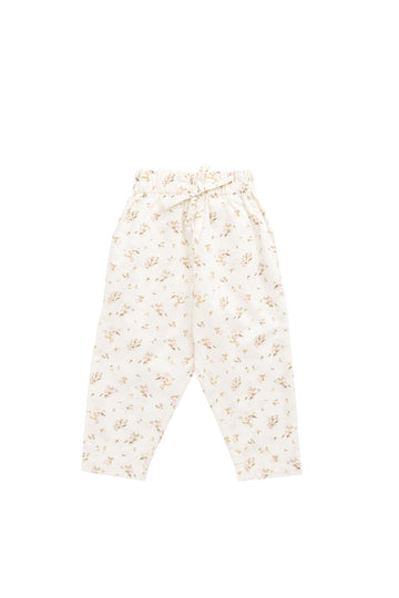 Organic Cotton Elodie Pant - Bianca Antique Childrens Pant from Jamie Kay Australia