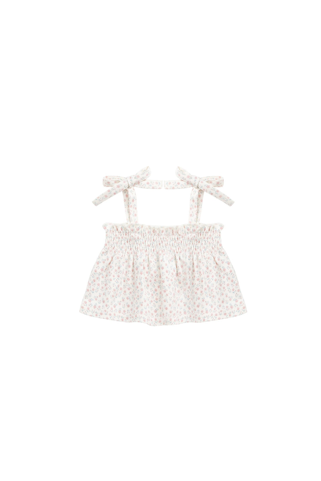 Organic Cotton Emmeline Top - Posy Garden Pink Childrens Top from Jamie Kay Australia