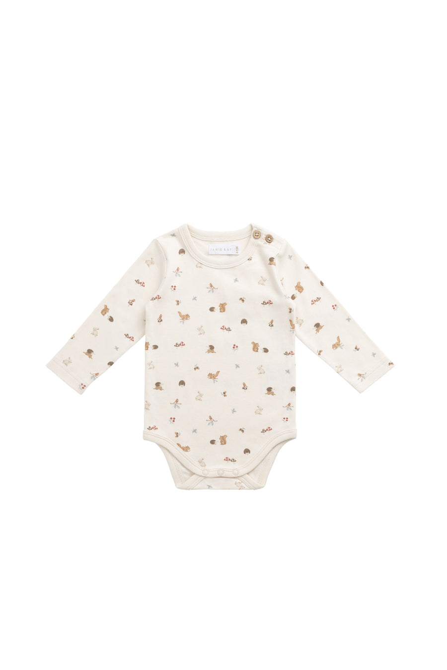 Organic Cotton Fernley Bodysuit - Forest Gathering Childrens Bodysuit from Jamie Kay Australia