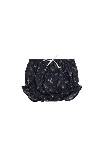 Organic Cotton Frill Bloomer - Bianca Noir Childrens Bloomer from Jamie Kay Australia
