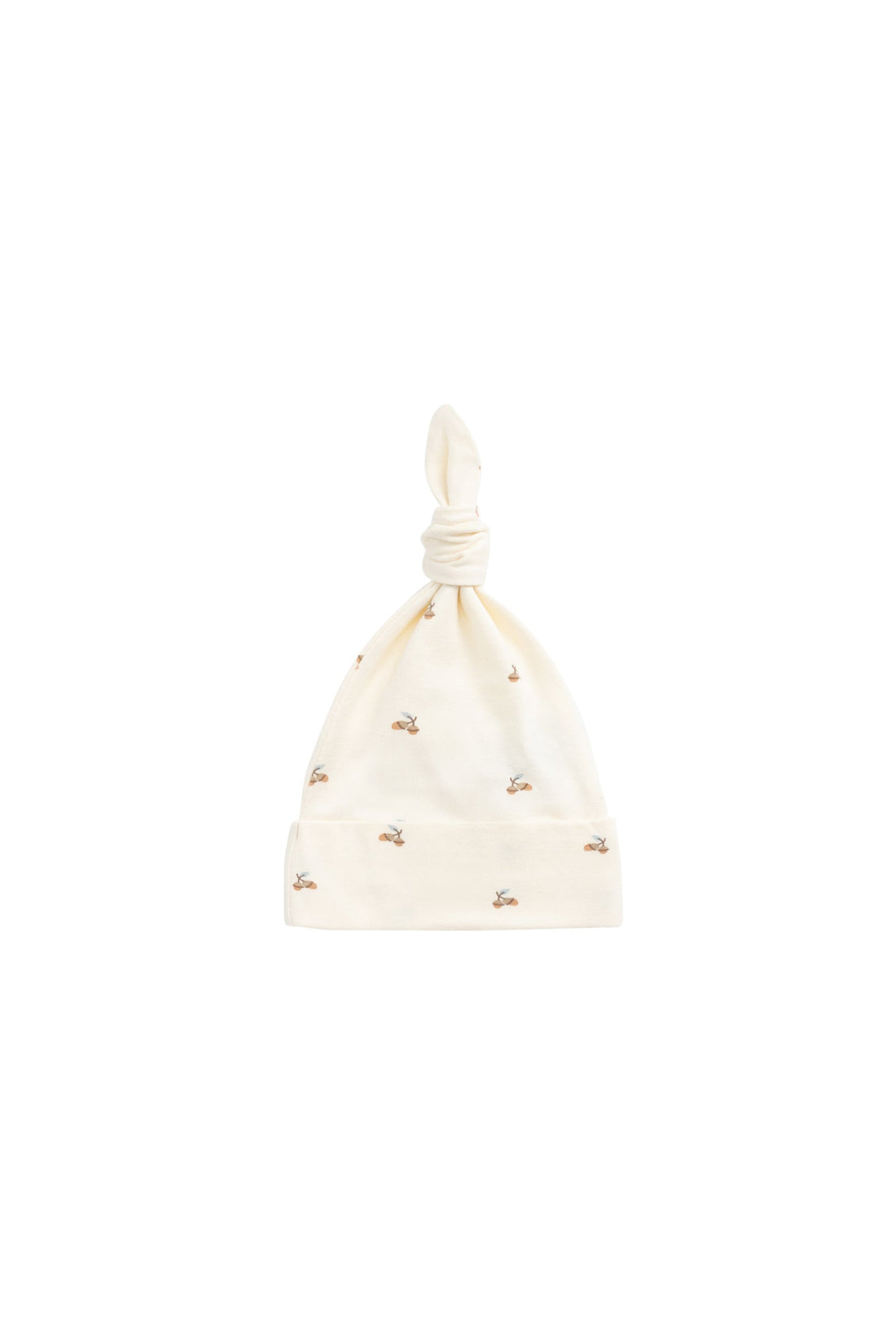 Organic Cotton Knot Beanie - Forest Night Acorns Childrens Beanie from Jamie Kay Australia