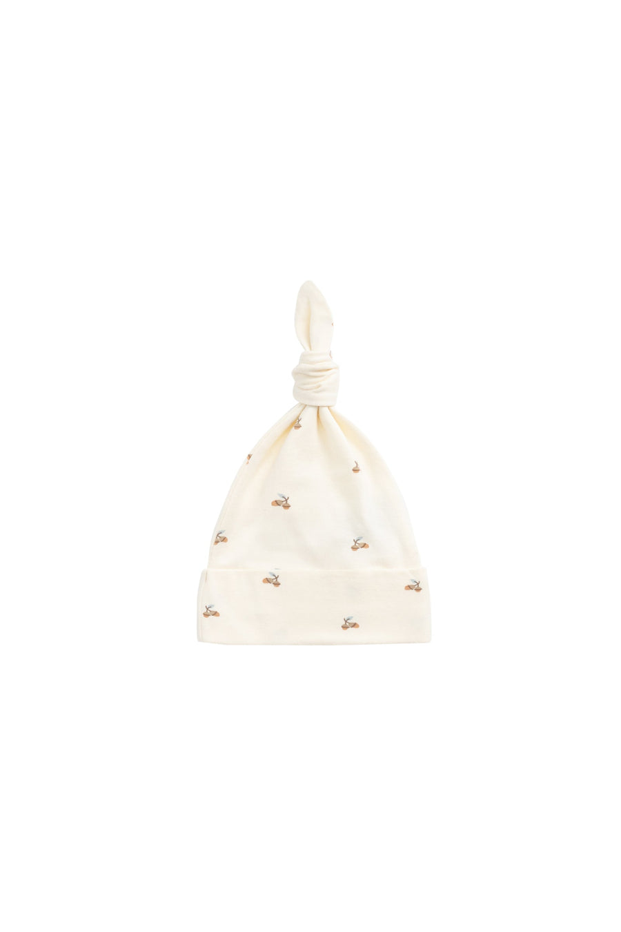Organic Cotton Knot Beanie - Forest Night Acorns Childrens Beanie from Jamie Kay Australia