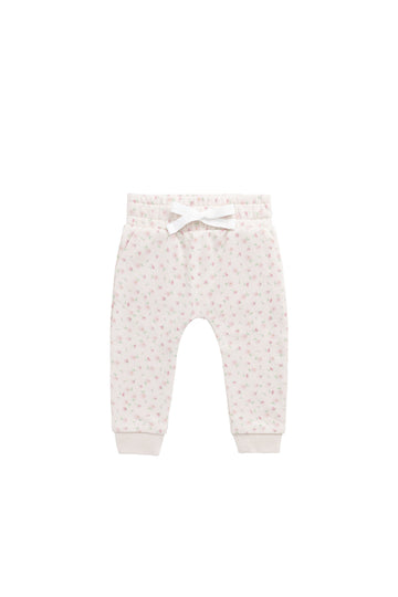Organic Cotton Lilith Track Pant - Victoria Blush Childrens Pant from Jamie Kay Australia