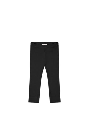 Organic Cotton Modal Everyday Legging - Ebony Childrens Legging from Jamie Kay Australia