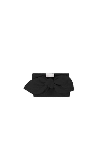 Organic Cotton Modal Lilian Headband - Ebony Childrens Headband from Jamie Kay Australia