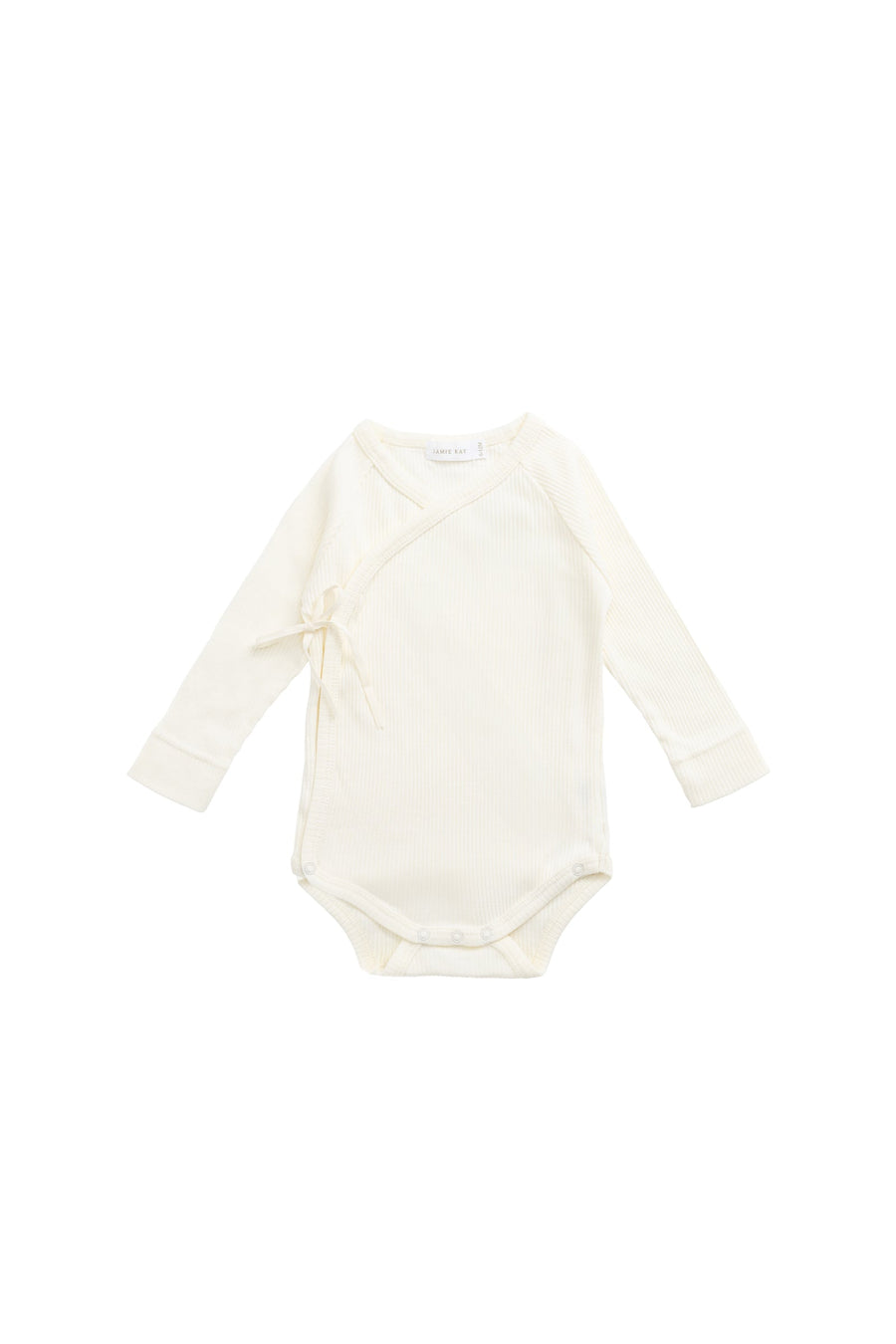 Organic Cotton Modal Marina Long Sleeve Bodysuit - Parchment Childrens Bodysuit from Jamie Kay Australia