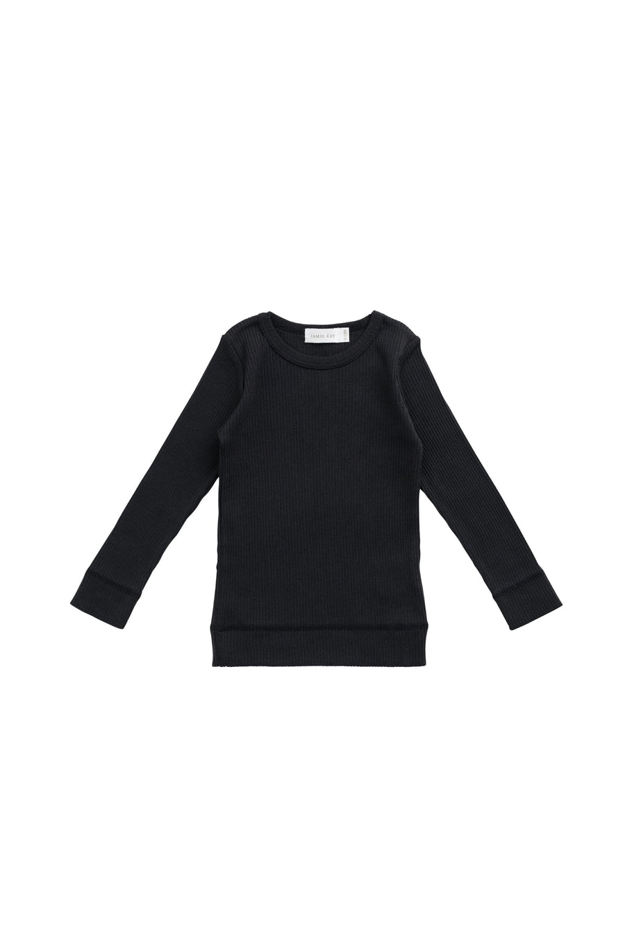Organic Cotton Modal Marina Long Sleeve Top - Ebony Childrens Top from Jamie Kay Australia