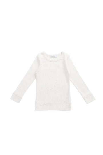 Organic Cotton Modal Marina Long Sleeve Top - Icing Marle Childrens Top from Jamie Kay Australia