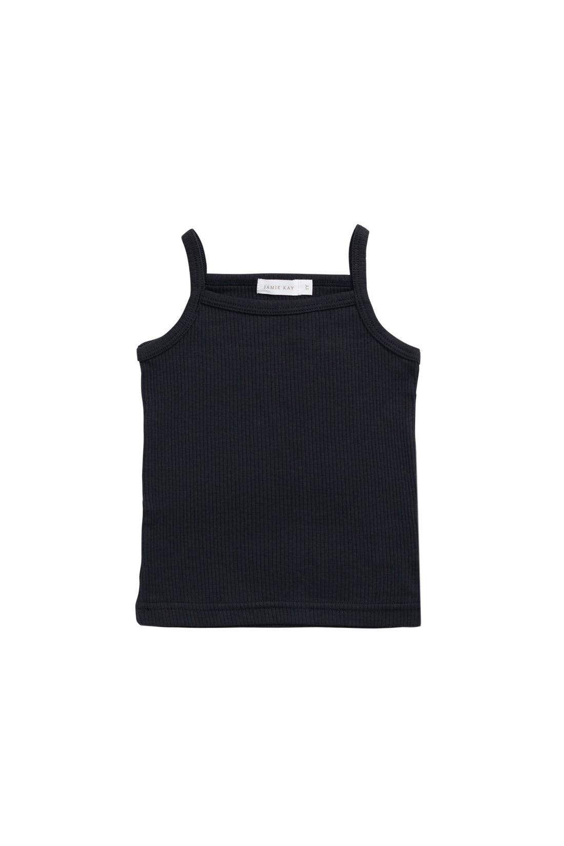 Organic Cotton Modal Marina Singlet - Ebony Childrens Top from Jamie Kay Australia