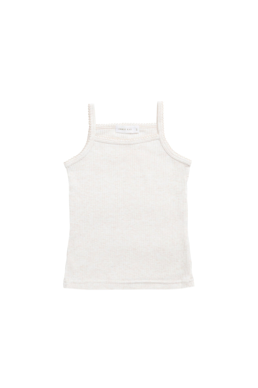 Organic Cotton Modal Marina Singlet - Icing Marle Childrens Top from Jamie Kay Australia