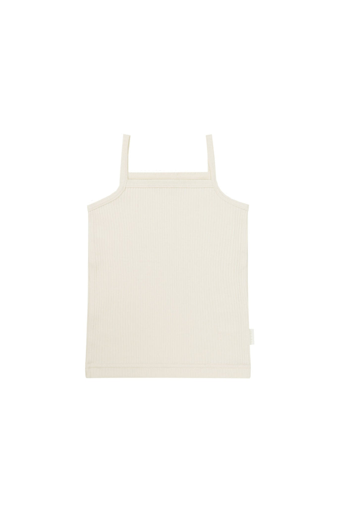 Organic Cotton Modal Marina Singlet - Parchment Childrens Top from Jamie Kay Australia