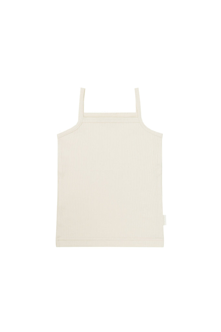 Organic Cotton Modal Marina Singlet - Parchment Childrens Top from Jamie Kay Australia