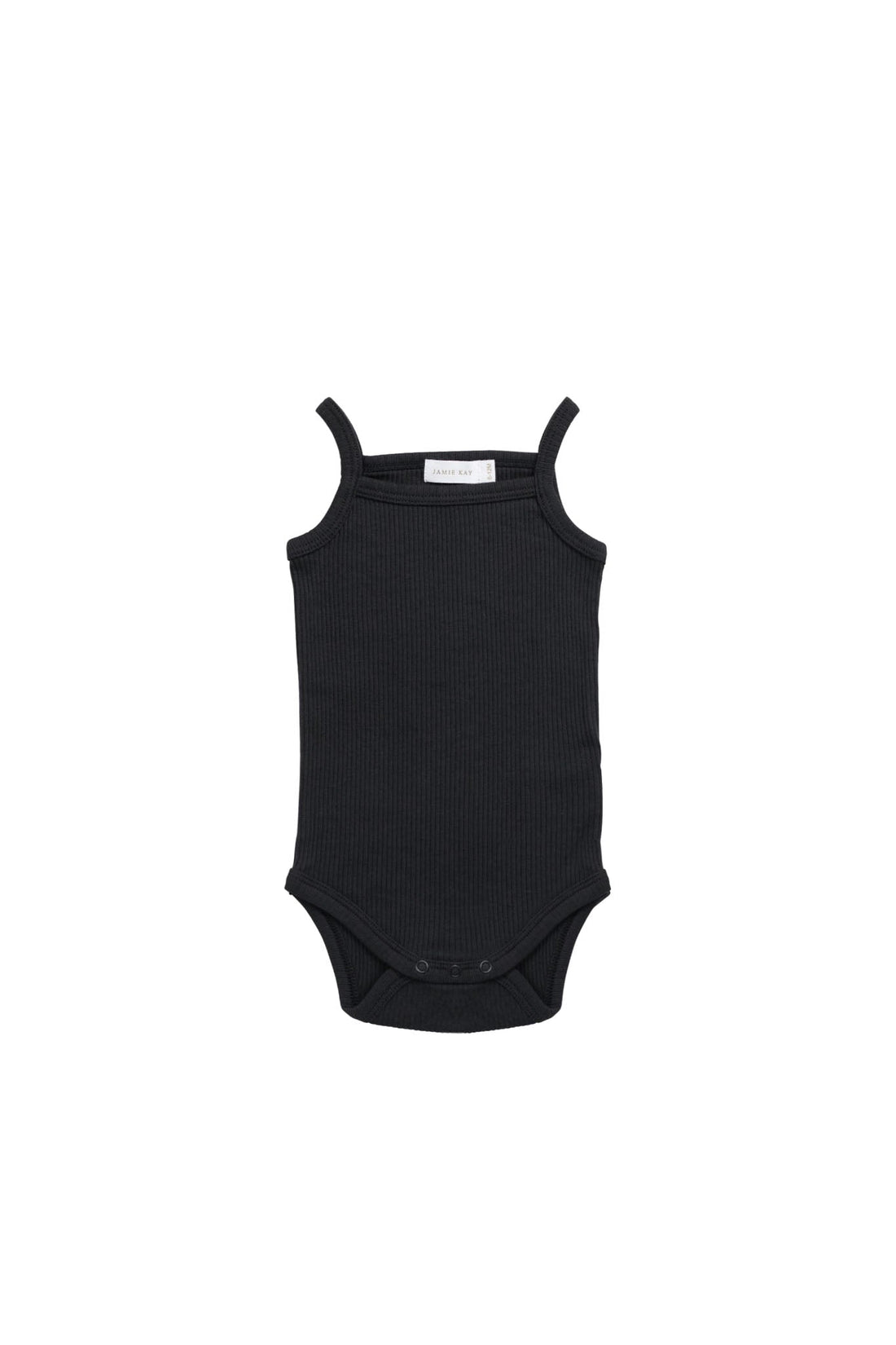 Organic Cotton Modal Singlet Bodysuit - Ebony Childrens Bodysuit from Jamie Kay Australia