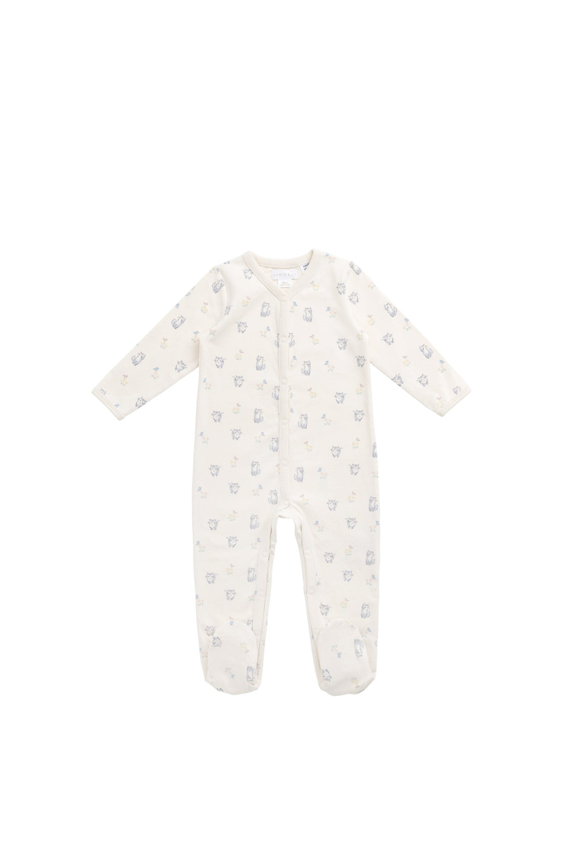 Organic Cotton Murphy Onepiece - Charlies Butterflies Childrens Pyjama from Jamie Kay Australia