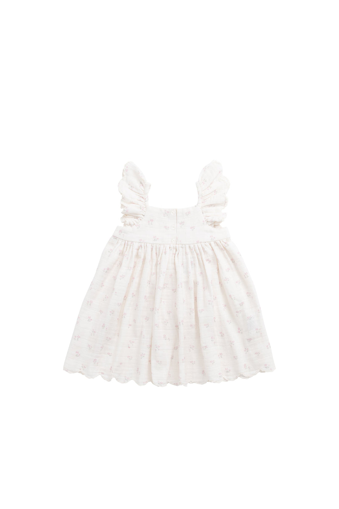 Organic Cotton Muslin Annalise Dress - Pauline Pink Childrens Dress from Jamie Kay Australia