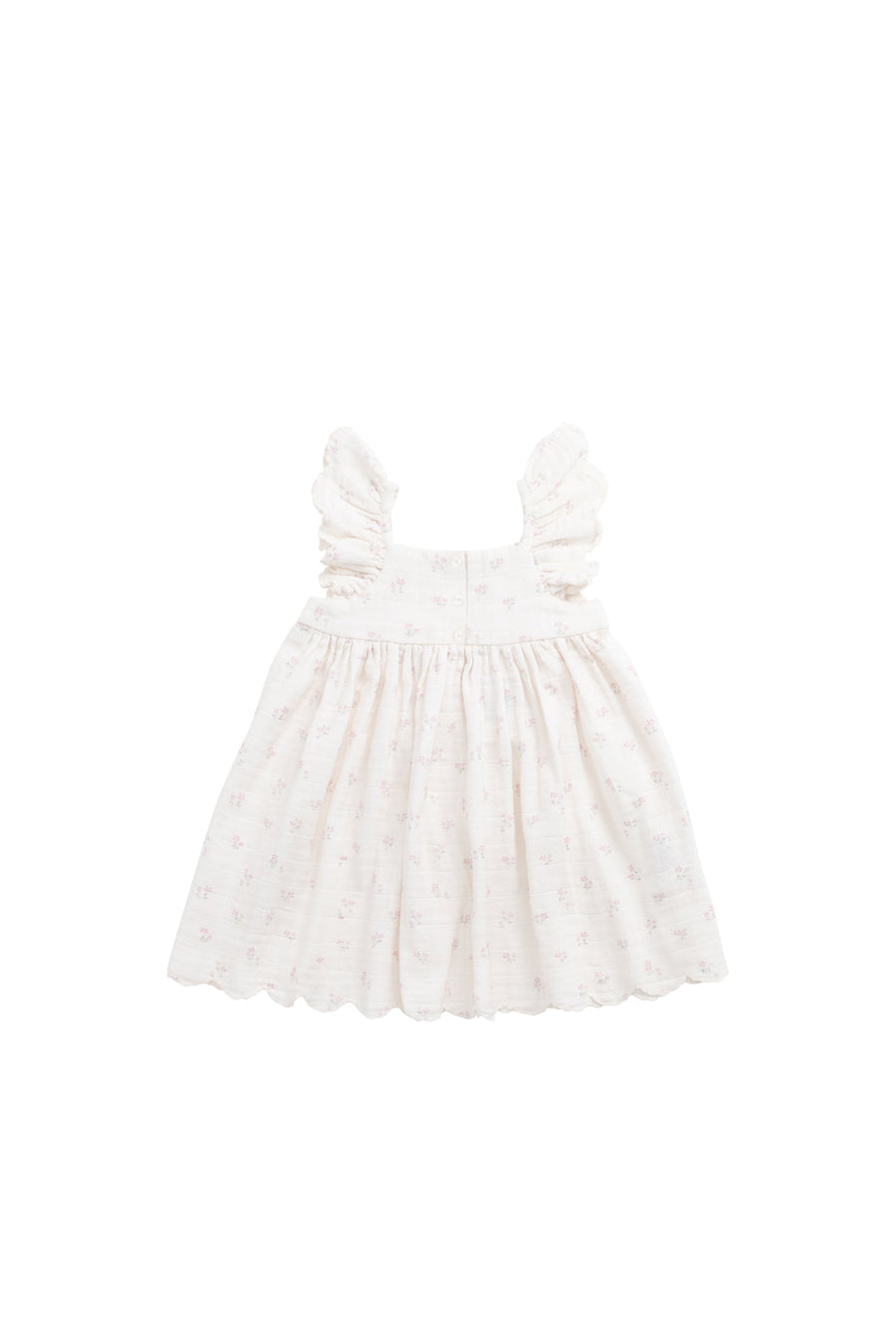 Organic Cotton Muslin Annalise Dress - Pauline Pink Childrens Dress from Jamie Kay Australia