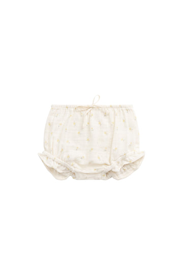 Organic Cotton Muslin Frill Bloomer - Vintage Ditsy Childrens Bloomer from Jamie Kay Australia
