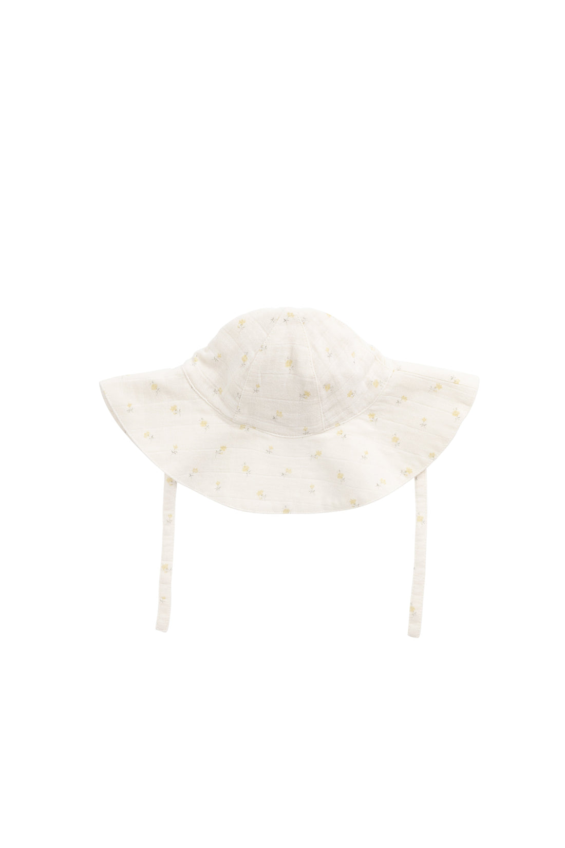 Organic Cotton Muslin Noelle Hat - Vintage Ditsy Childrens Hat from Jamie Kay Australia