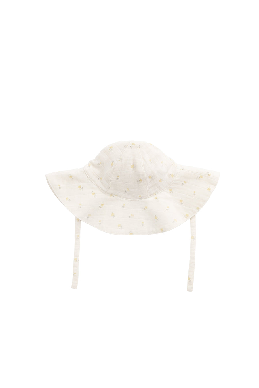 Organic Cotton Muslin Noelle Hat - Vintage Ditsy Childrens Hat from Jamie Kay Australia
