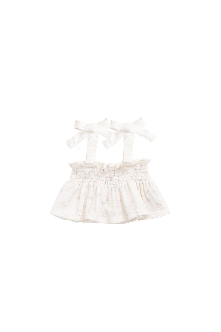 Organic Cotton Muslin Odette Top - Pauline Pink Childrens Top from Jamie Kay Australia