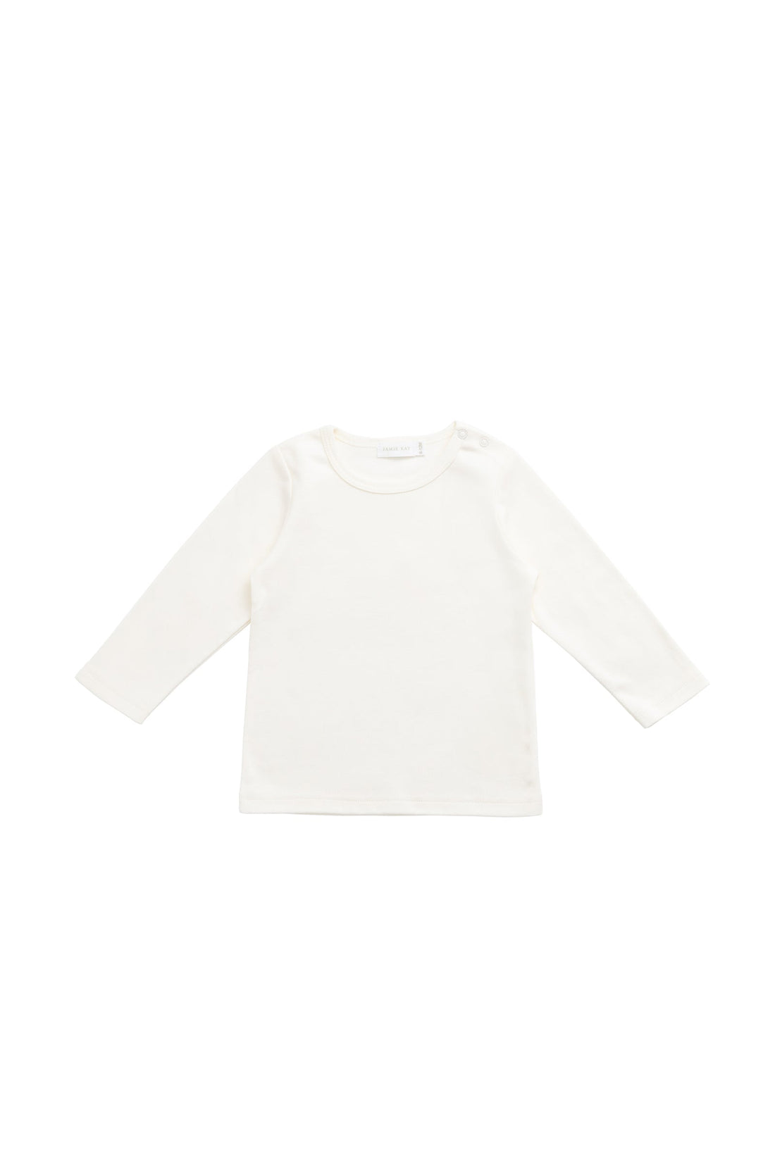 Pima Cotton Vinny Long Sleeve Top - Cloud Childrens Top from Jamie Kay Australia