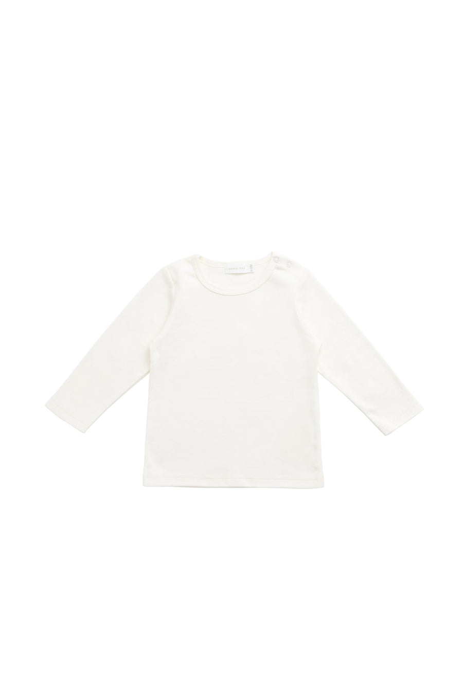 Pima Cotton Vinny Long Sleeve Top - Cloud Childrens Top from Jamie Kay Australia