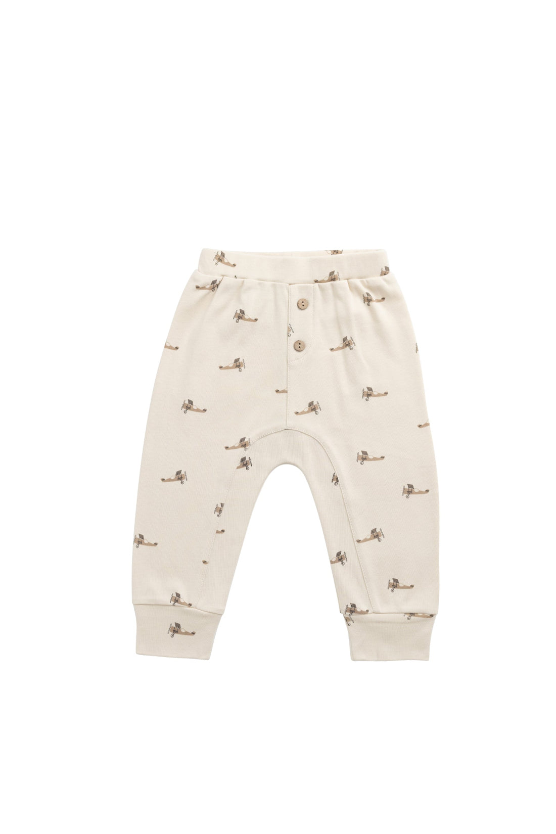 Pima Cotton Wesley Pant - Fly High Vanilla Cream Childrens Pant from Jamie Kay Australia