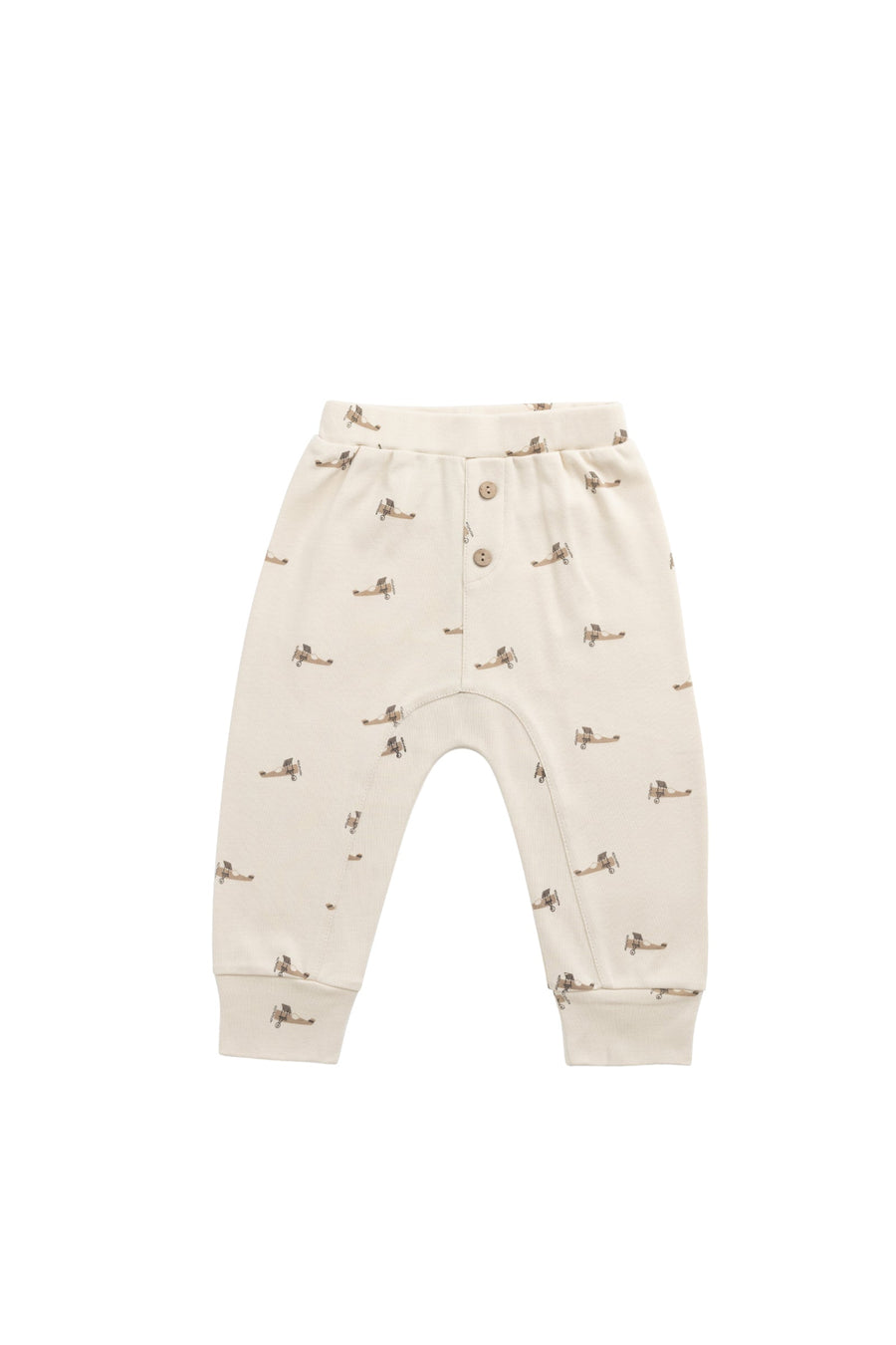 Pima Cotton Wesley Pant - Fly High Vanilla Cream Childrens Pant from Jamie Kay Australia