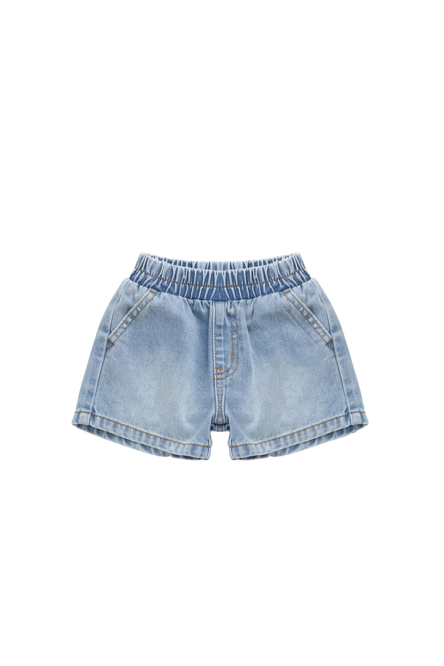 Reid Denim Short - Antique Blue Childrens Short from Jamie Kay Australia