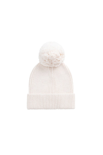 Simple Rib Beanie - Cosy Mauve Childrens Hat from Jamie Kay Australia