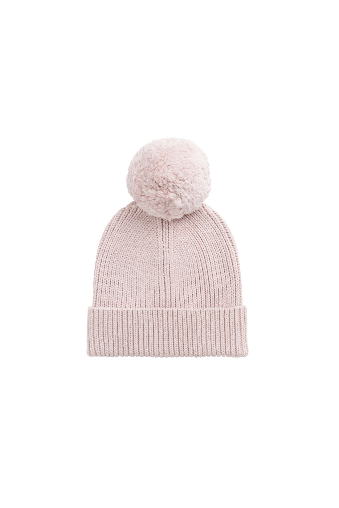 Simple Rib Beanie - Pastel Pink Marle Childrens Hat from Jamie Kay Australia
