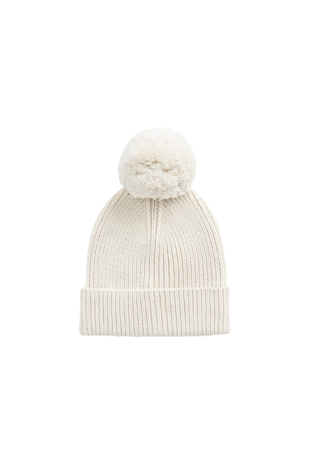 Simple Rib Beanie - Vanilla Childrens Hat from Jamie Kay Australia