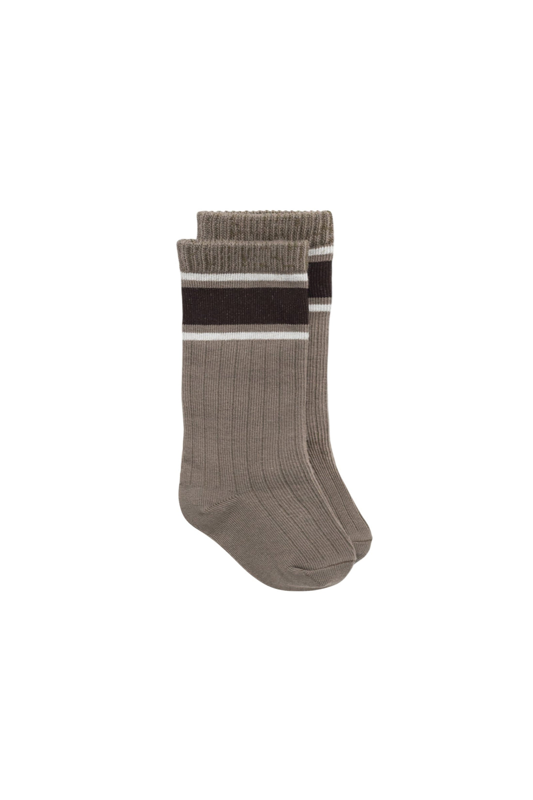 Sporty Sock - Fir Bark/Bistre Childrens Sock from Jamie Kay Australia